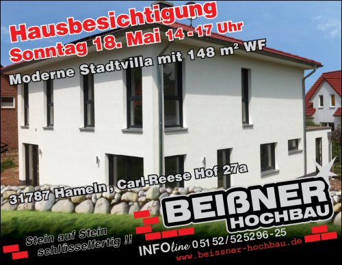 Massivhaus Hausbau Hannover - Ihr Bauträger für schlüsselfertiges Bauen im Raum Hannover ist die Beißner Hochbau GmbH