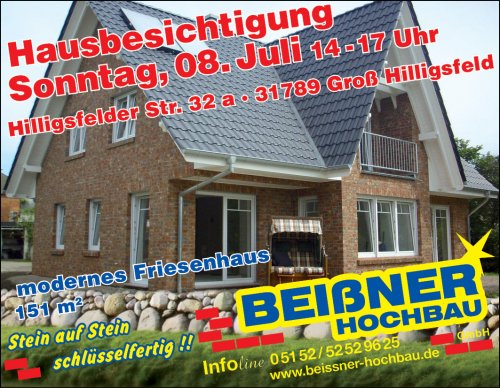 Massivhaus Hausbau Hannover - Ihr Bauträger für schlüsselfertiges Bauen im Raum Hannover ist die Beißner Hochbau GmbH