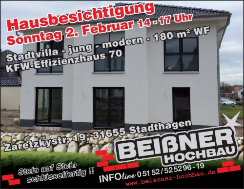 Massivhaus Hausbau Hannover - Ihr Bauträger für schlüsselfertiges Bauen im Raum Hannover ist die Beißner Hochbau GmbH