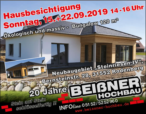 Massivhaus Hausbau Hannover - Ihr Bauträger für schlüsselfertiges Bauen im Raum Hannover ist die Beißner Hochbau GmbH