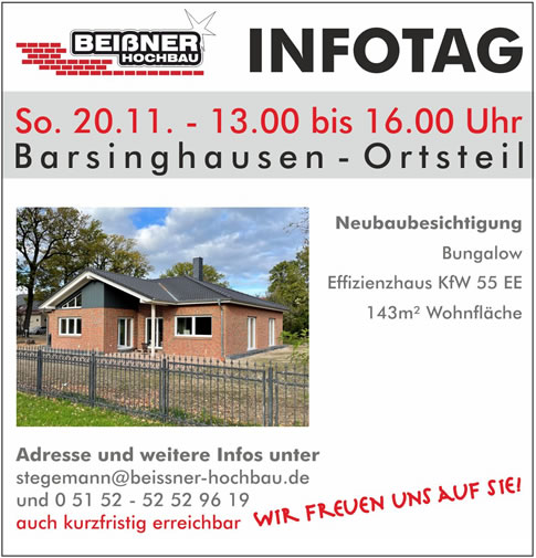 Massivhaus Hausbau Hannover - Ihr Bauträger für schlüsselfertiges Bauen im Raum Hannover ist die Beißner Hochbau GmbH