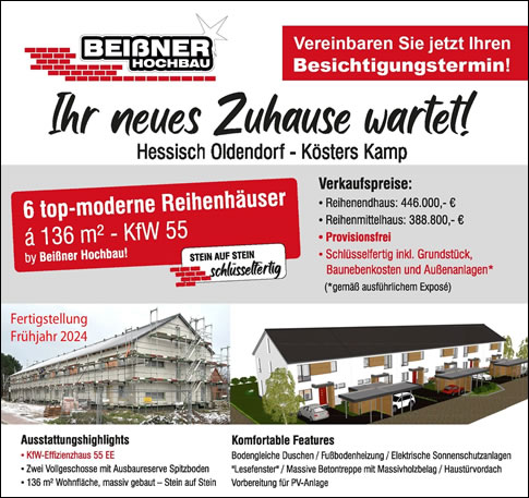 Massivhaus Hausbau Hannover - Ihr Bauträger für schlüsselfertiges Bauen im Raum Hannover ist die Beißner Hochbau GmbH
