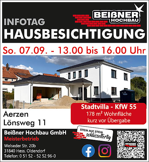 Massivhaus Hausbau Hannover - Ihr Bauträger für schlüsselfertiges Bauen im Raum Hannover ist die Beißner Hochbau GmbH