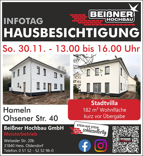 Massivhaus Hausbau Hannover - Ihr Bauträger für schlüsselfertiges Bauen im Raum Hannover ist die Beißner Hochbau GmbH